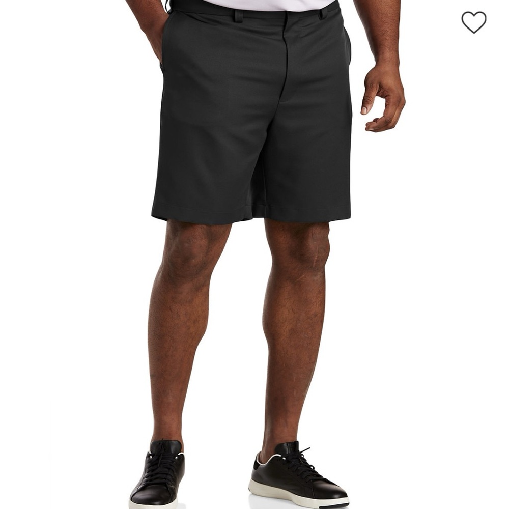 Oak Hill DXL Shorts Waist-Relaxer Black Microfiber Golf Shorts Sz 46